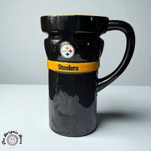 Pittsburgh Steelers NFL Ceramic Trophy Travel Mug 16oz NEW No Box Discontinued
